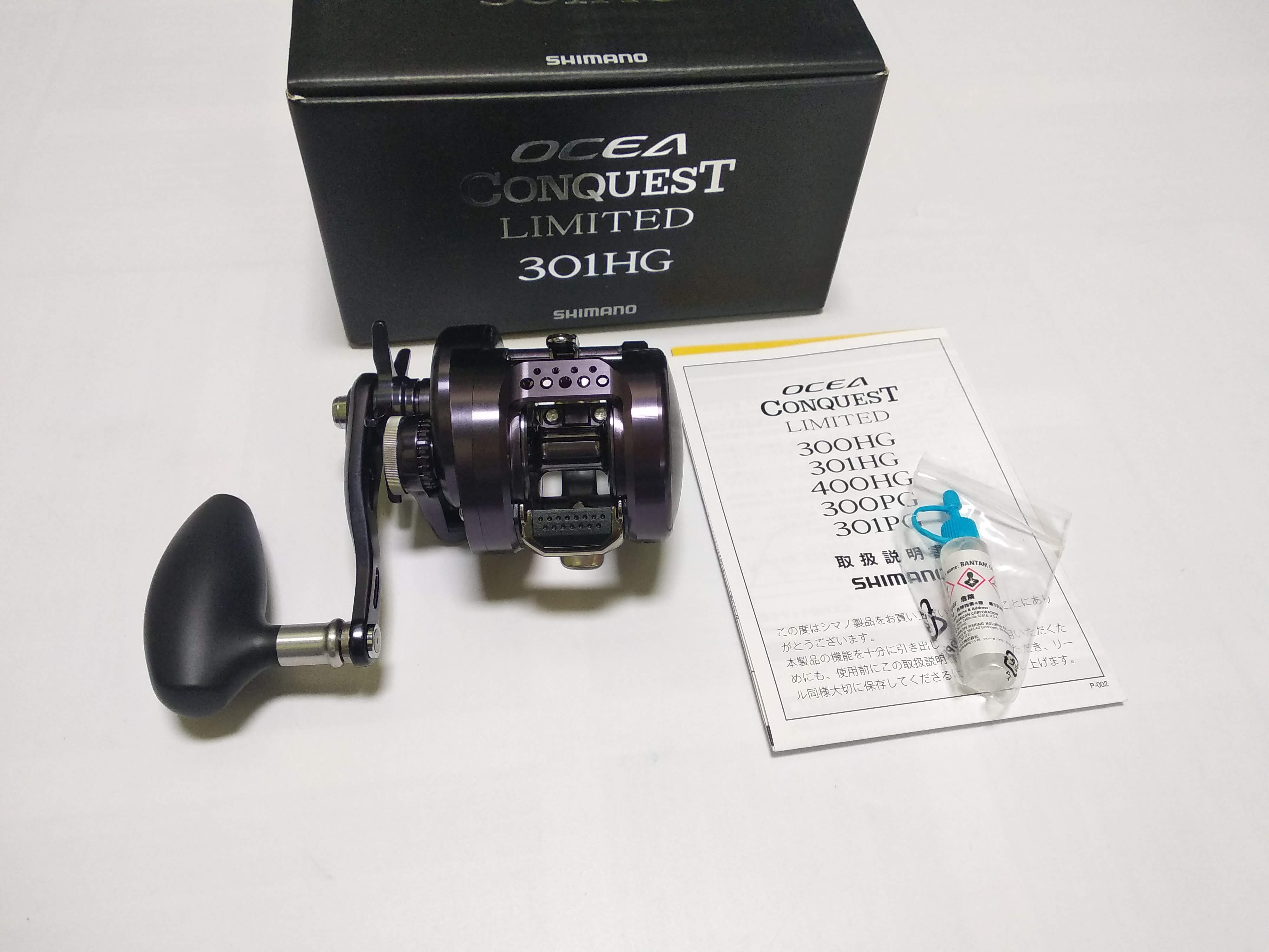 Shimano Reel Baitcast Ocea Conquest LTD 301 HG Left Hand (0626)